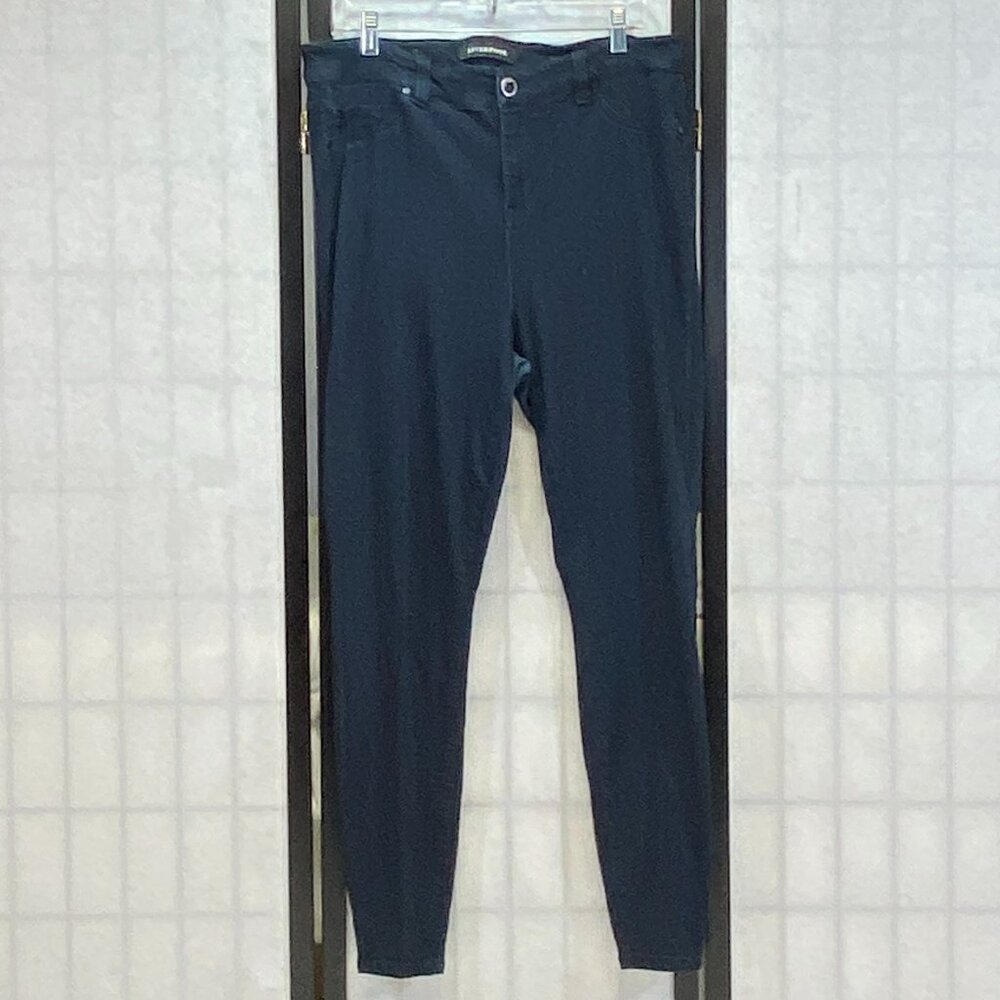 Liverpool The Skinny Jeggings Dark Wash 16W Plus Size Stretch Denim Jeans